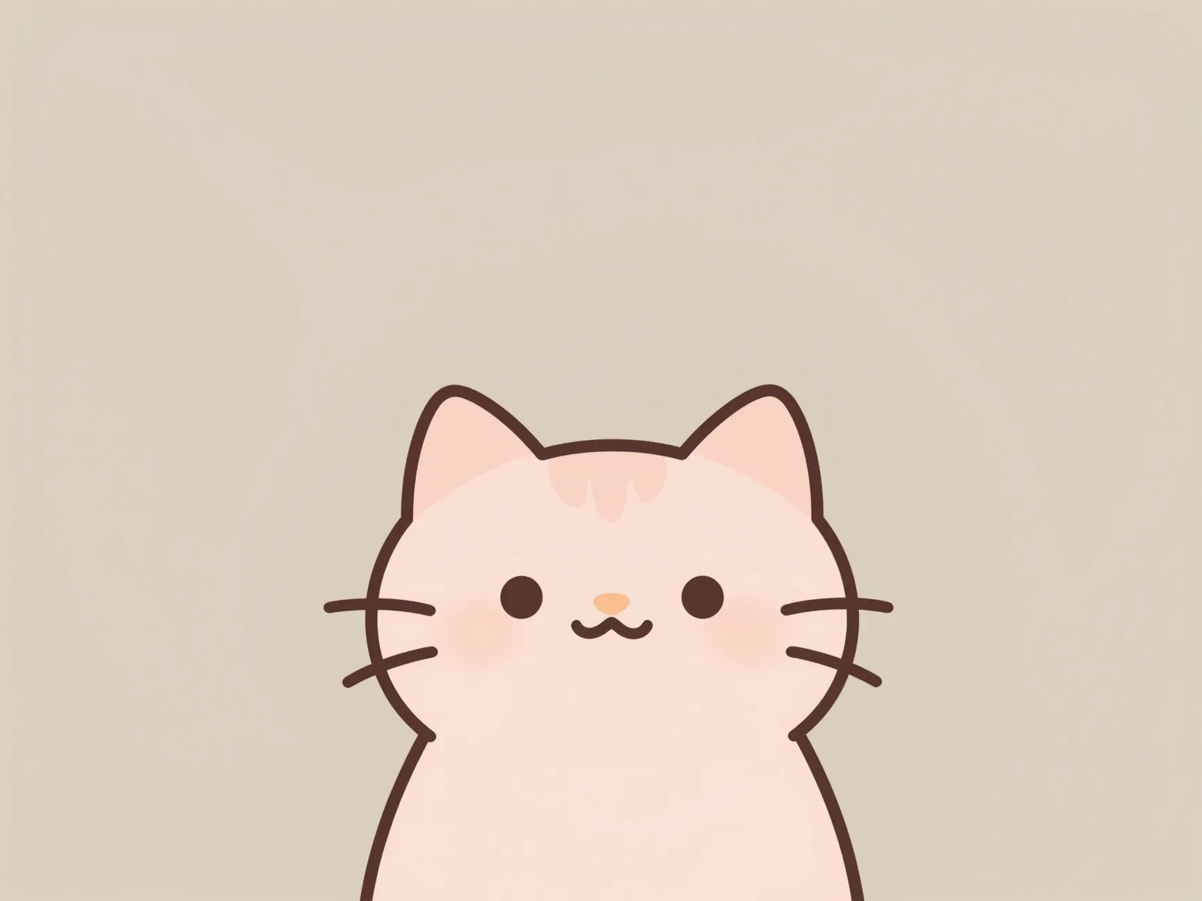 Pastel minimalist cats