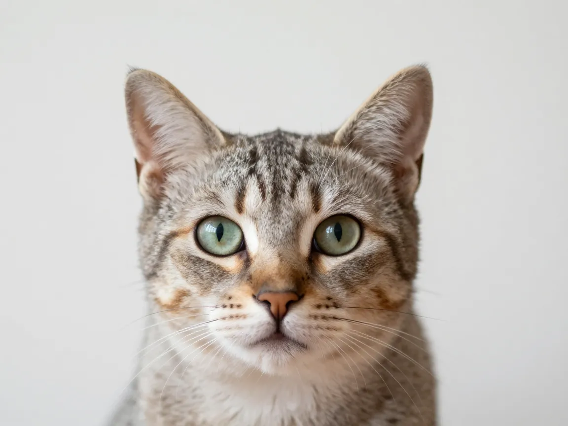 Clean ordinary aesthetic cat portraits