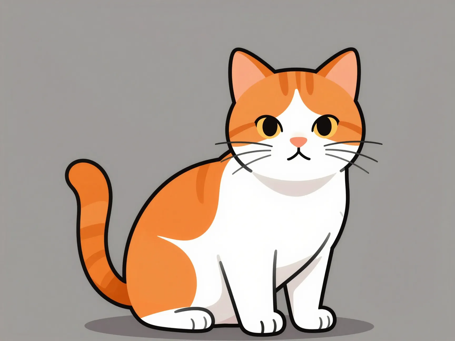 Graphic illustrative cats