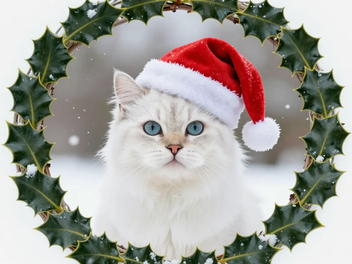 Wreath and vignette scene