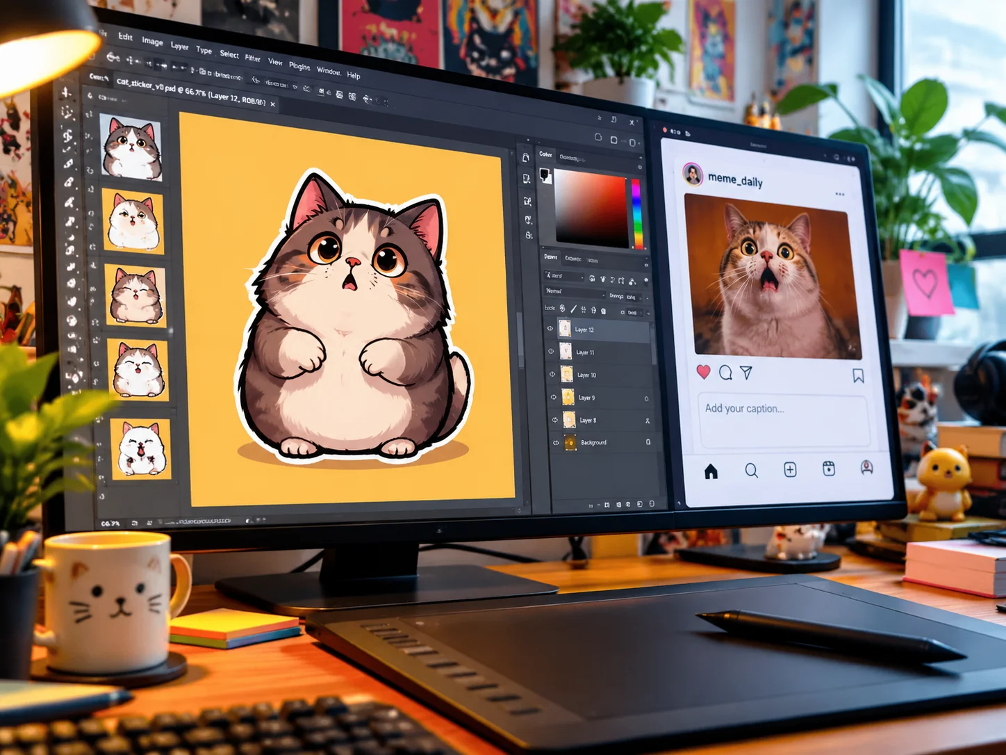 Design avatars and meme culture