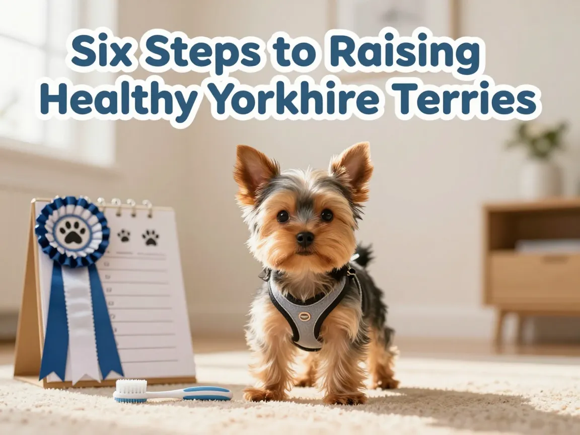 Six steps to raising healthy yorkshire terriers
