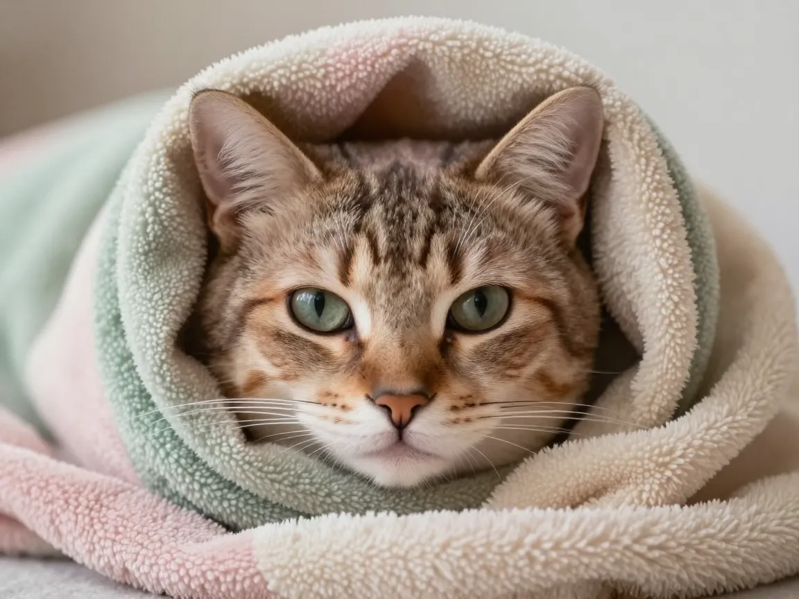 Pastel blanket burrito