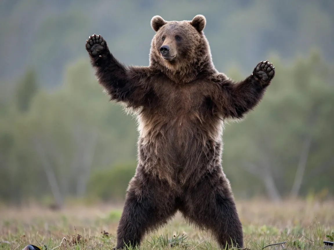 The yoga bear who nailed its pose for bbcs camera