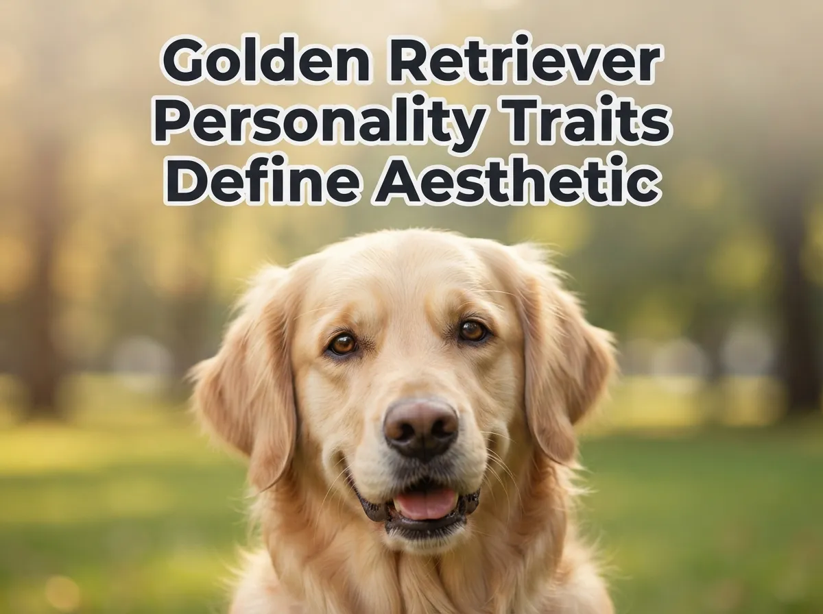 Golden retriever personality traits define aesthetic