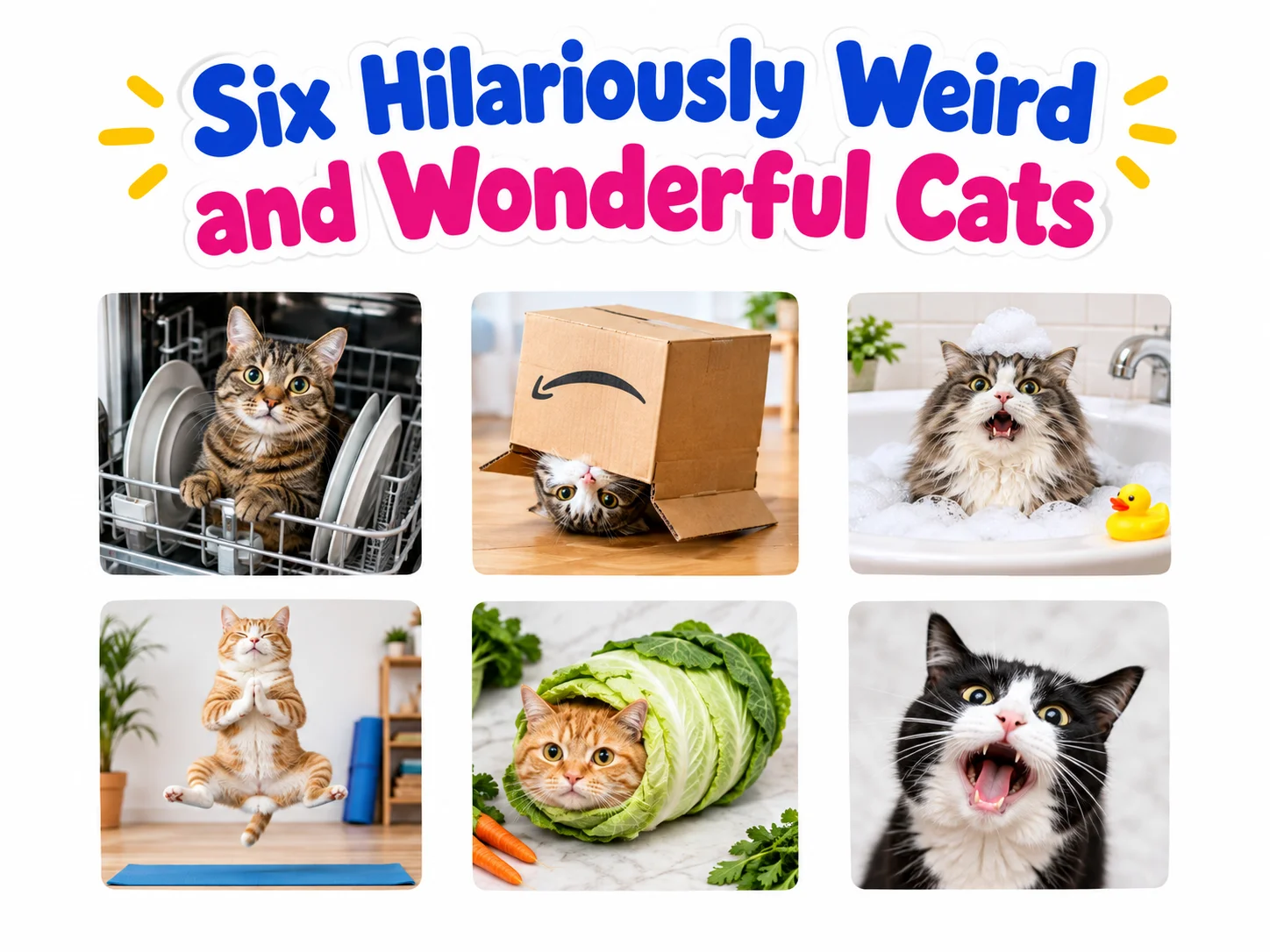 Six hilariously weird and wonderful cats