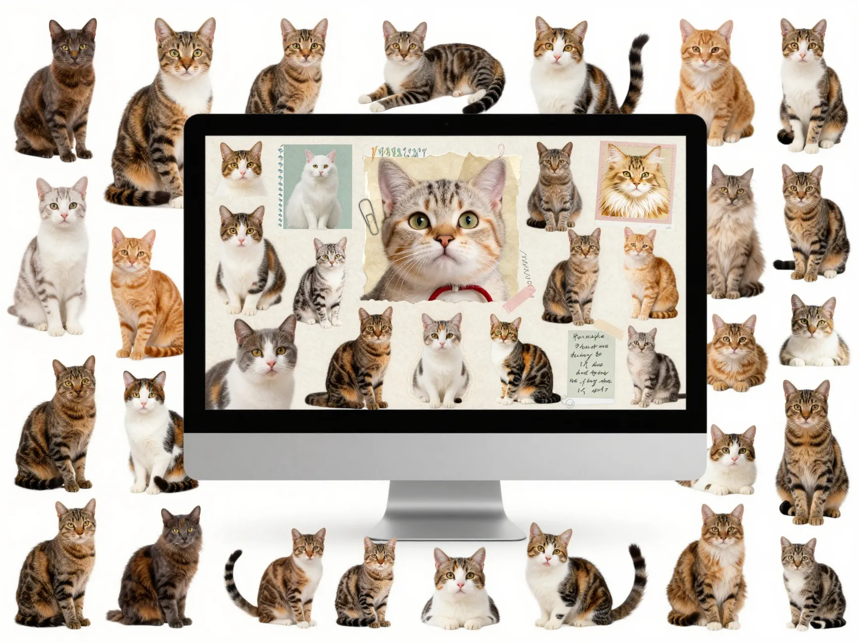 Cute cat collage wallpaper