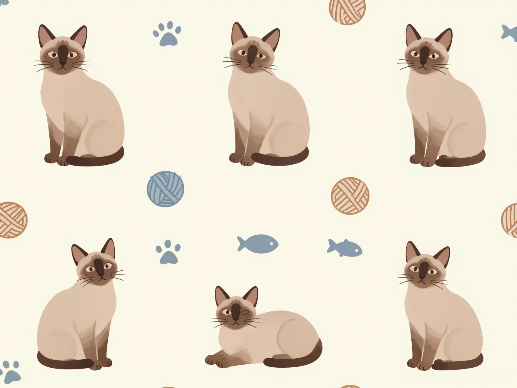 Seamless pattern designs featuring playful kittens