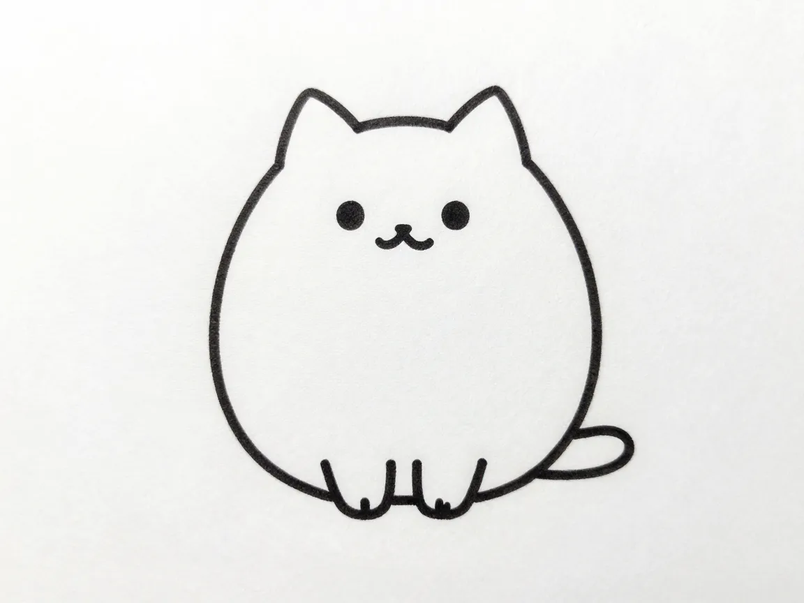 The circular cat with no edges