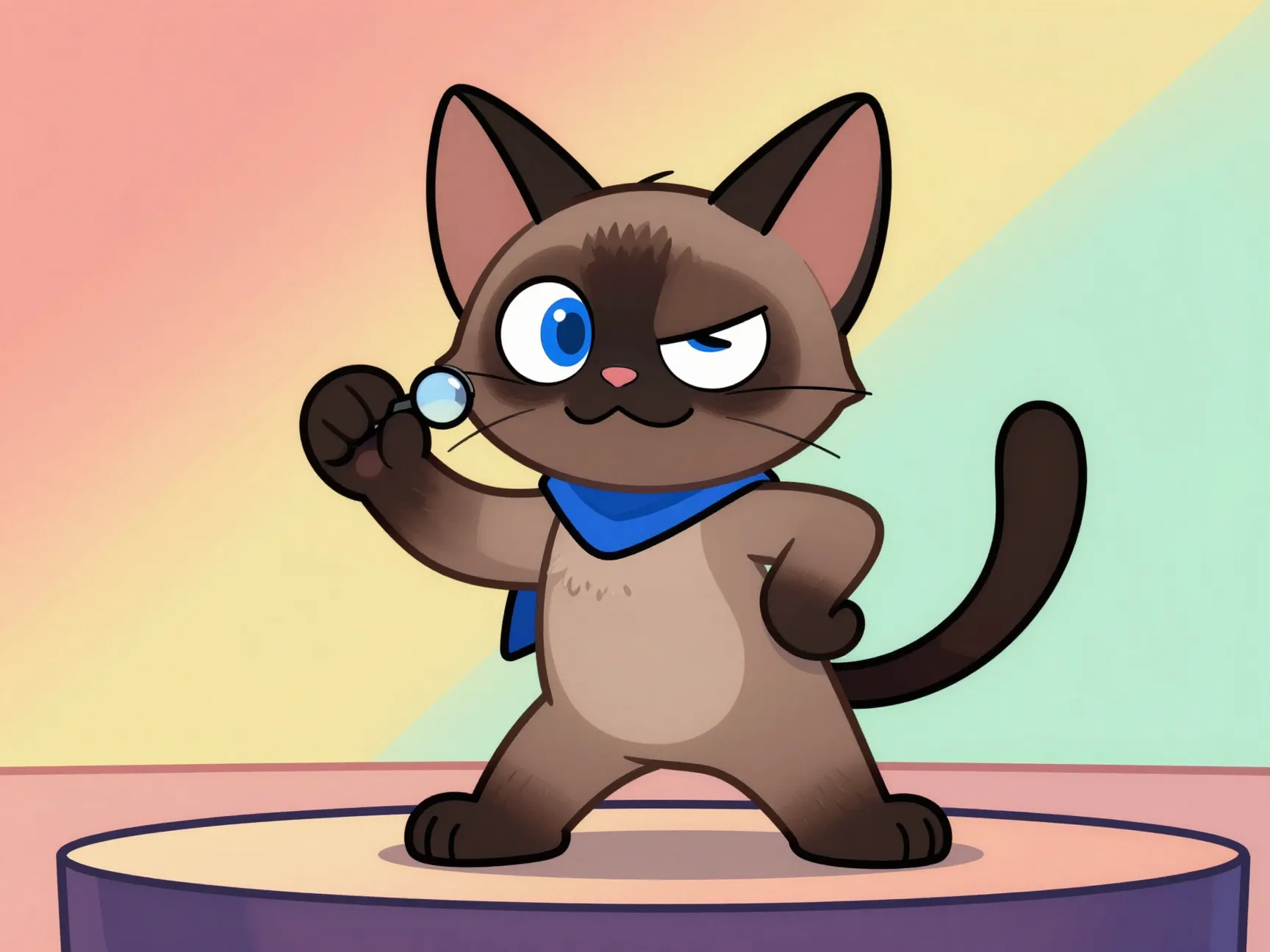 Character design and mascot style siamese interpretations