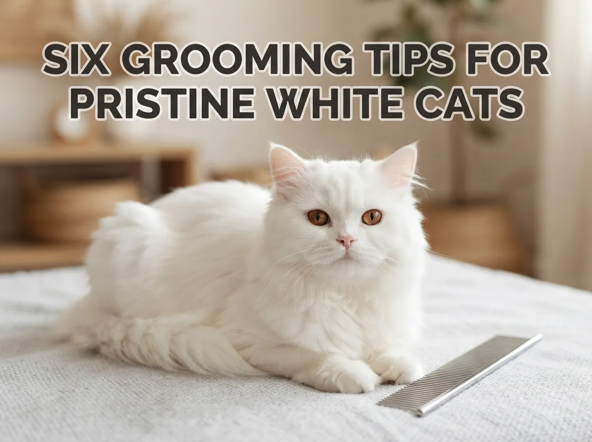 Six grooming tips for pristine white cats