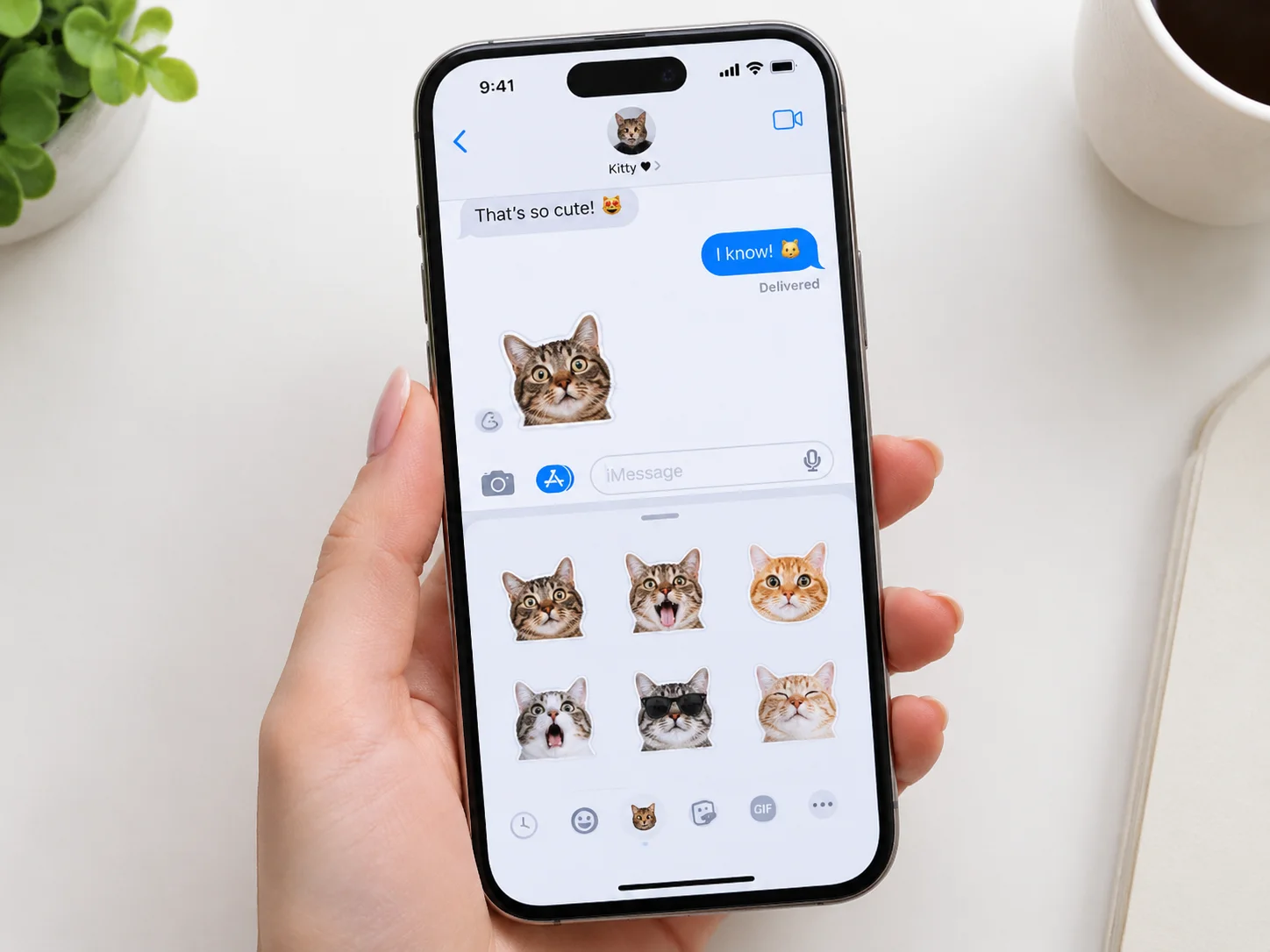 Meme cats funny stickers for imessage