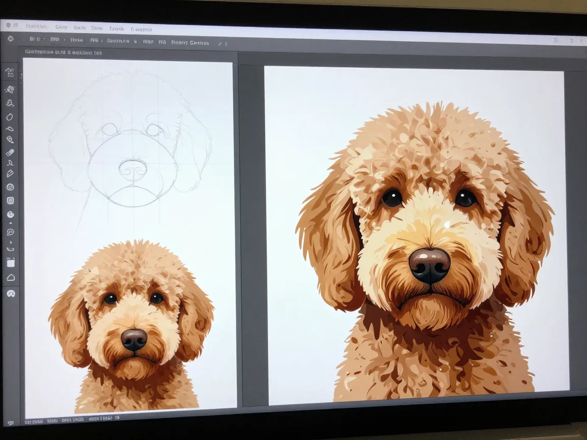 Learning construction shapes through clip studios digital dog method