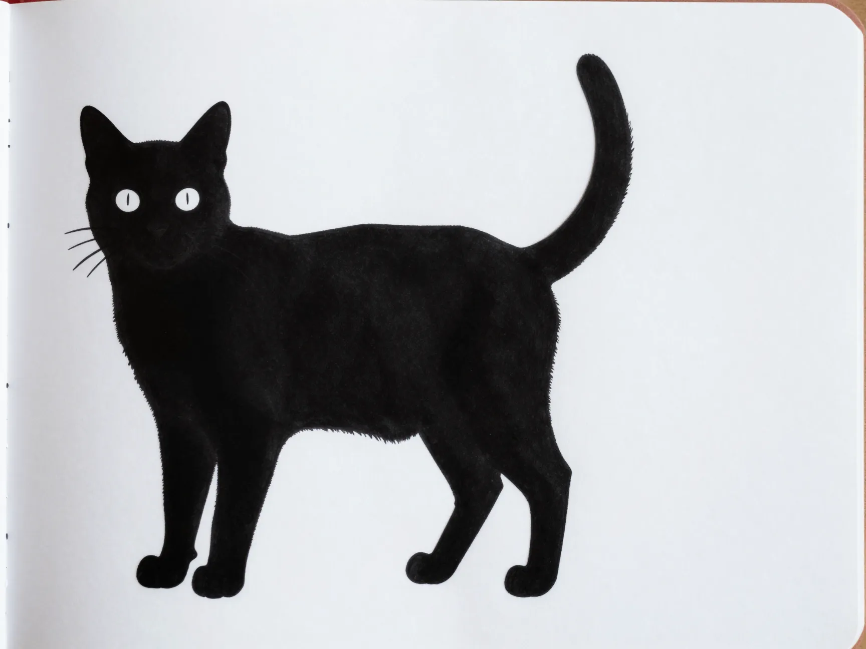The arched halloween cat