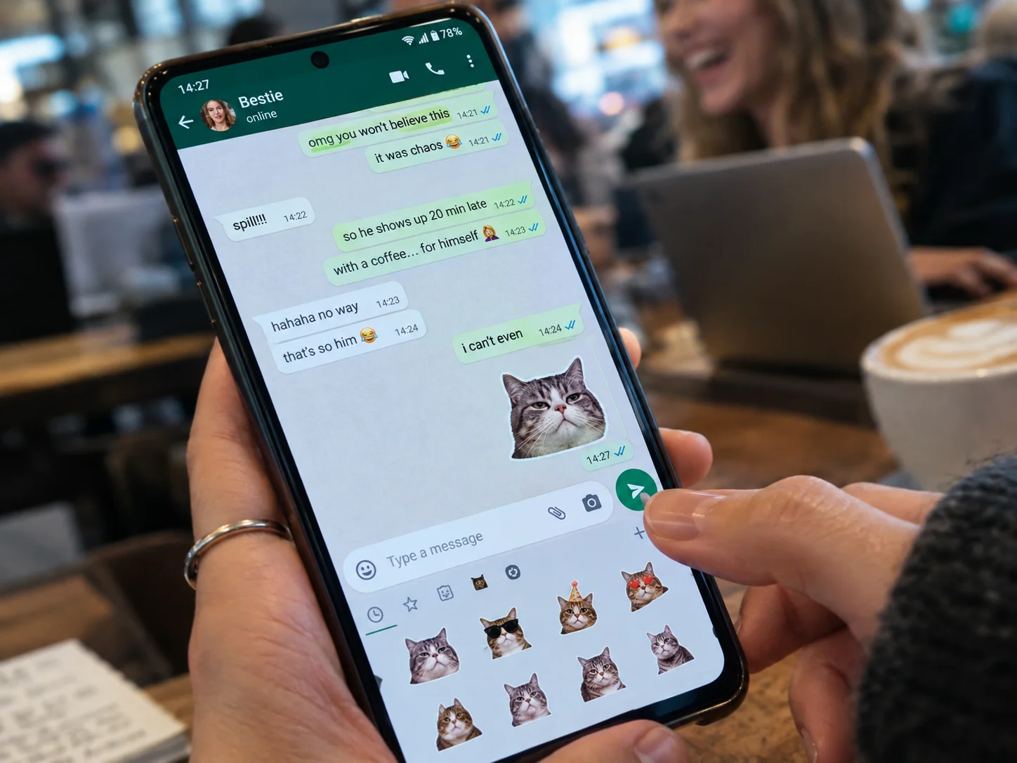 Funny cat stickers wastickers for android