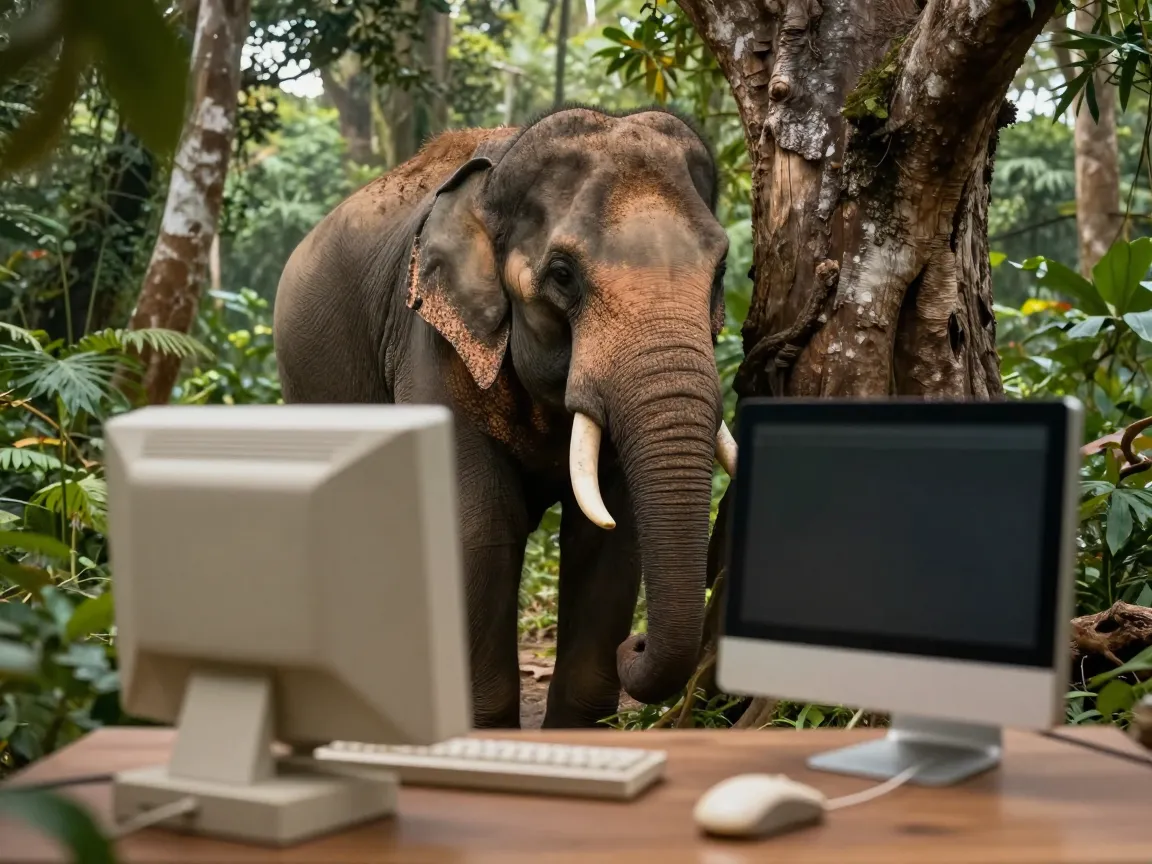 The elephant who packed light
