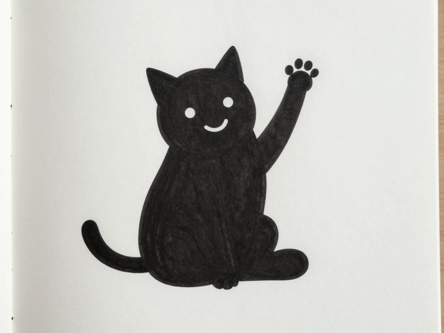 The waving paw cat