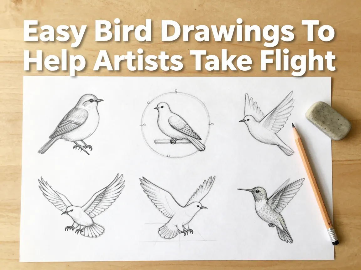 Easy bird drawings to help artists take flight