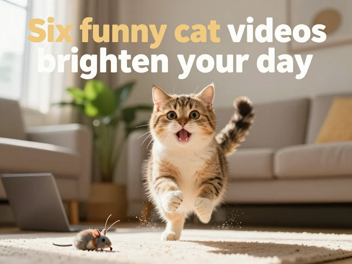 Six funny cat videos brighten your day