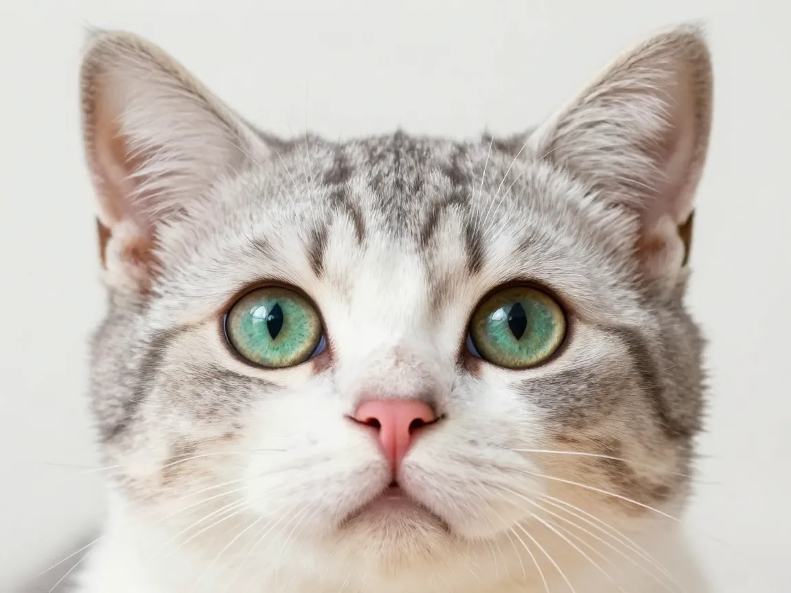 Classic close up kitten face