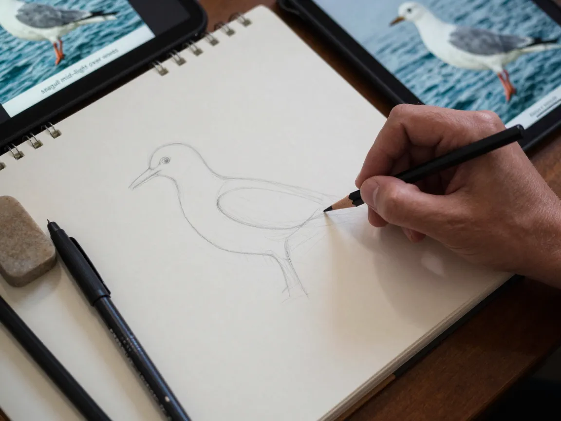 What makes 6 easy bird drawings to help any artist take flight so effective for beginners