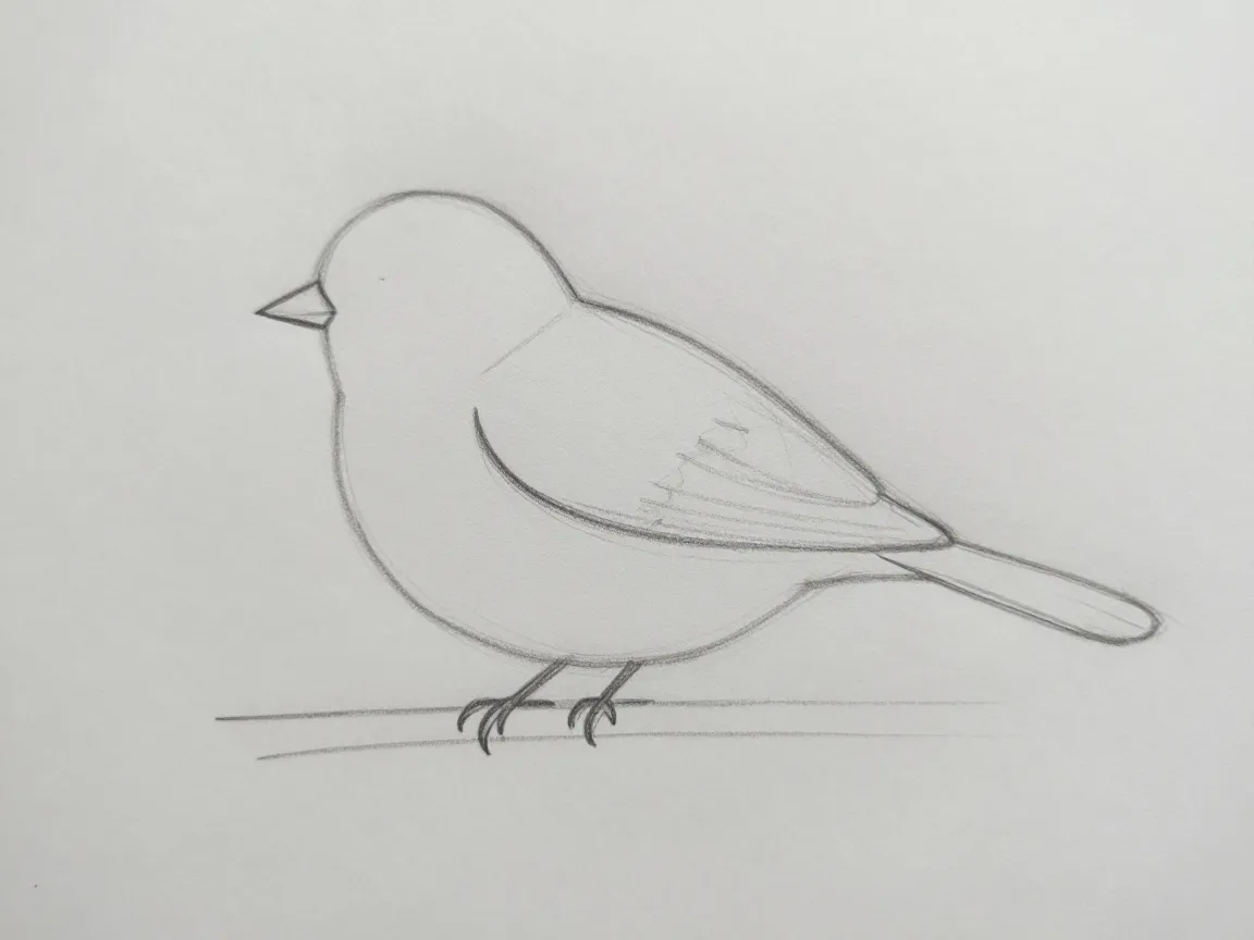 2 the oval and circle perching bird