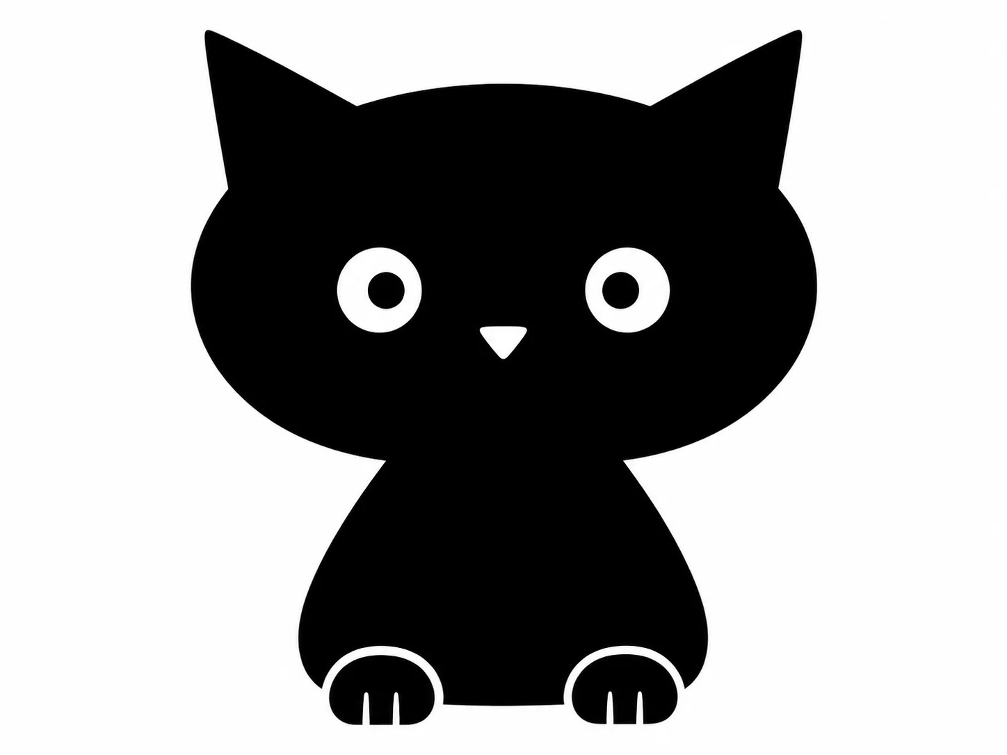 The staring front facing cat