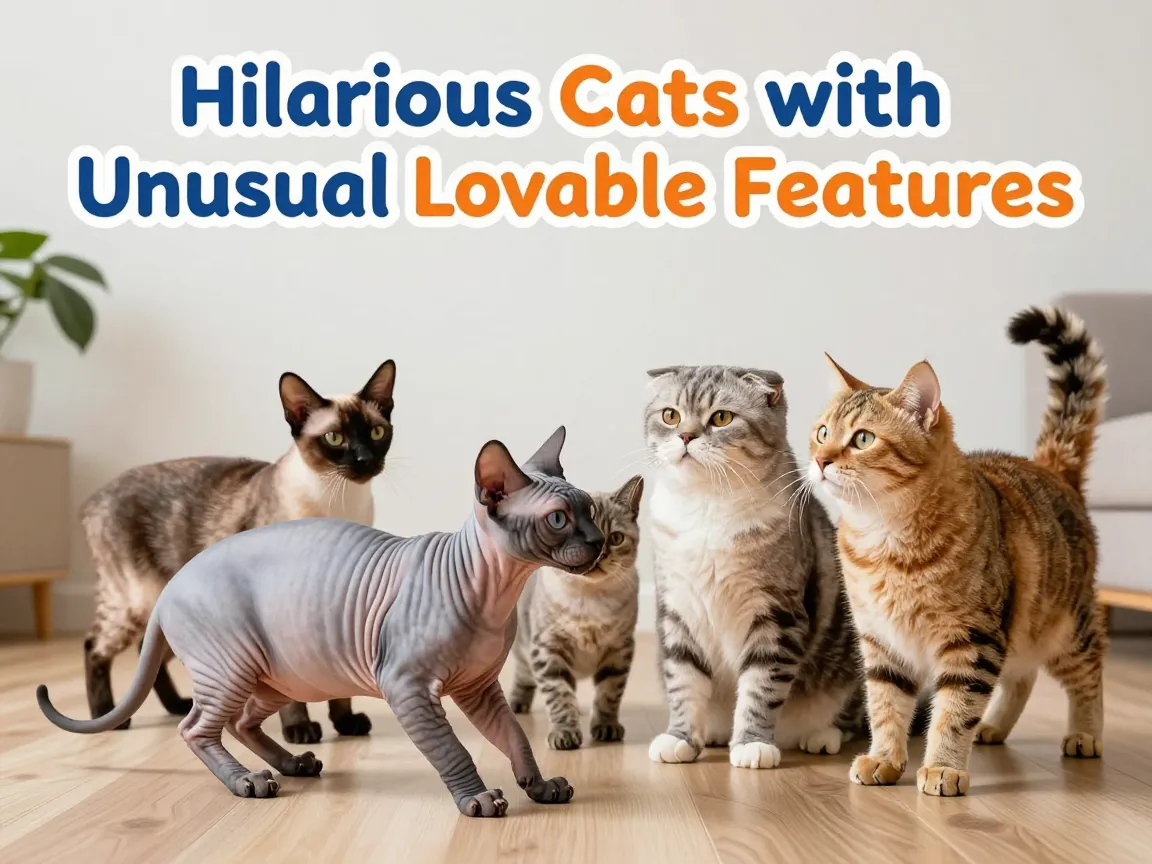 Hilarious cats with unusual lovable features
