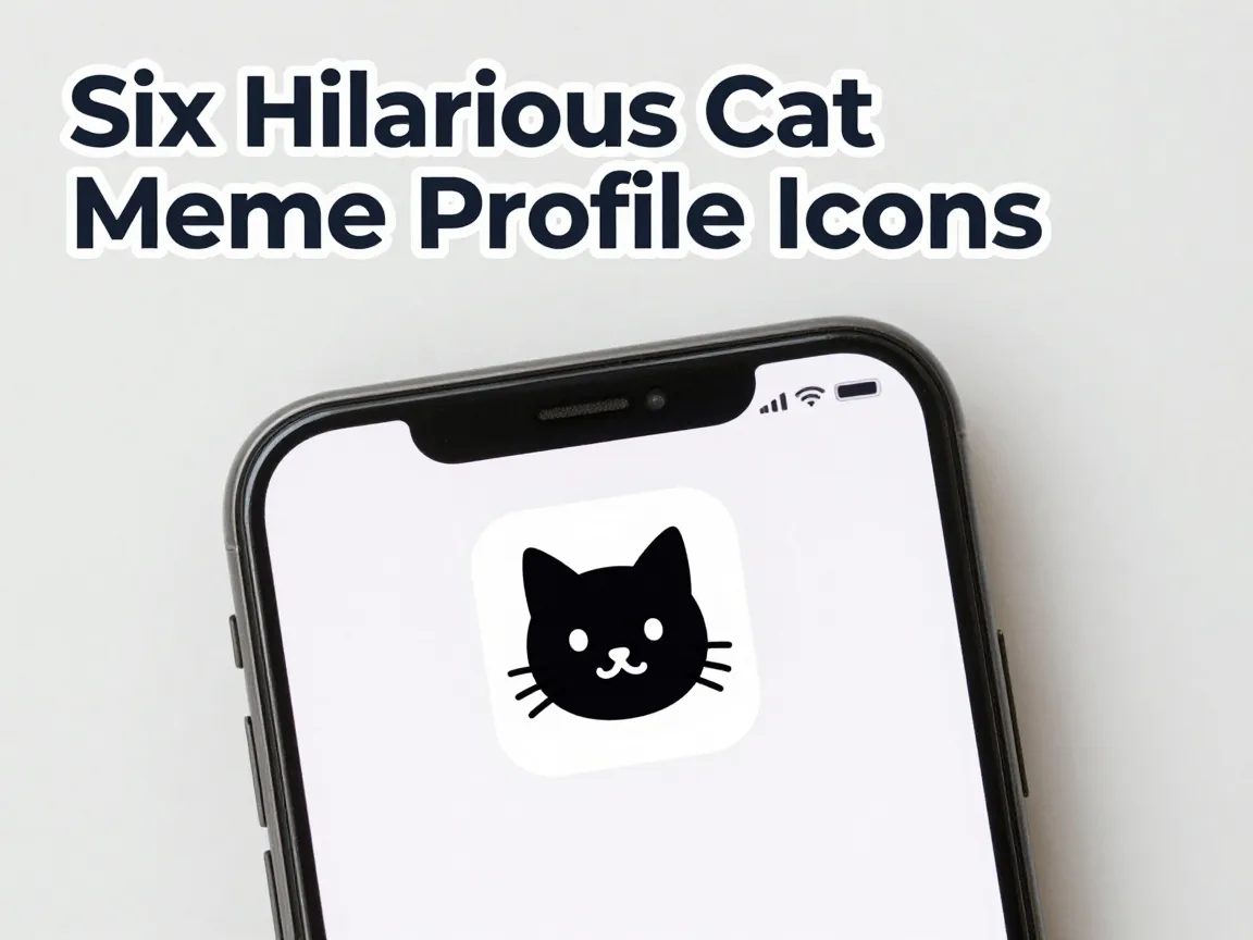 Six hilarious cat meme profile icons