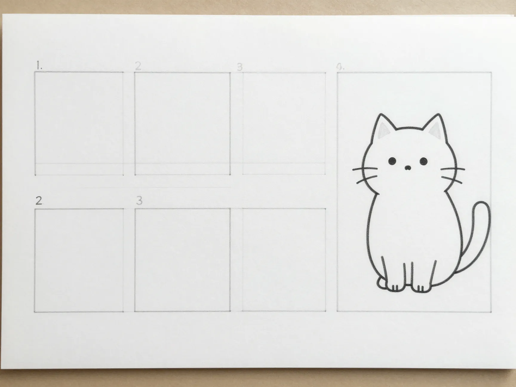 Simple cartoon cat from sketchoks 19 guide collection