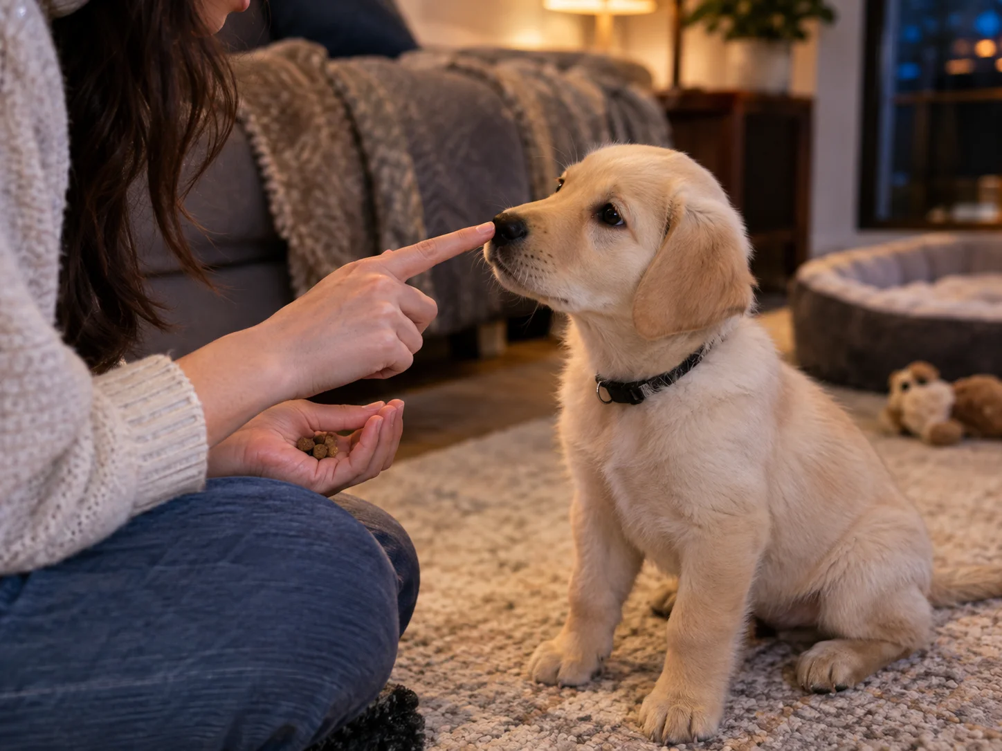 Start training the day the puppy comes home