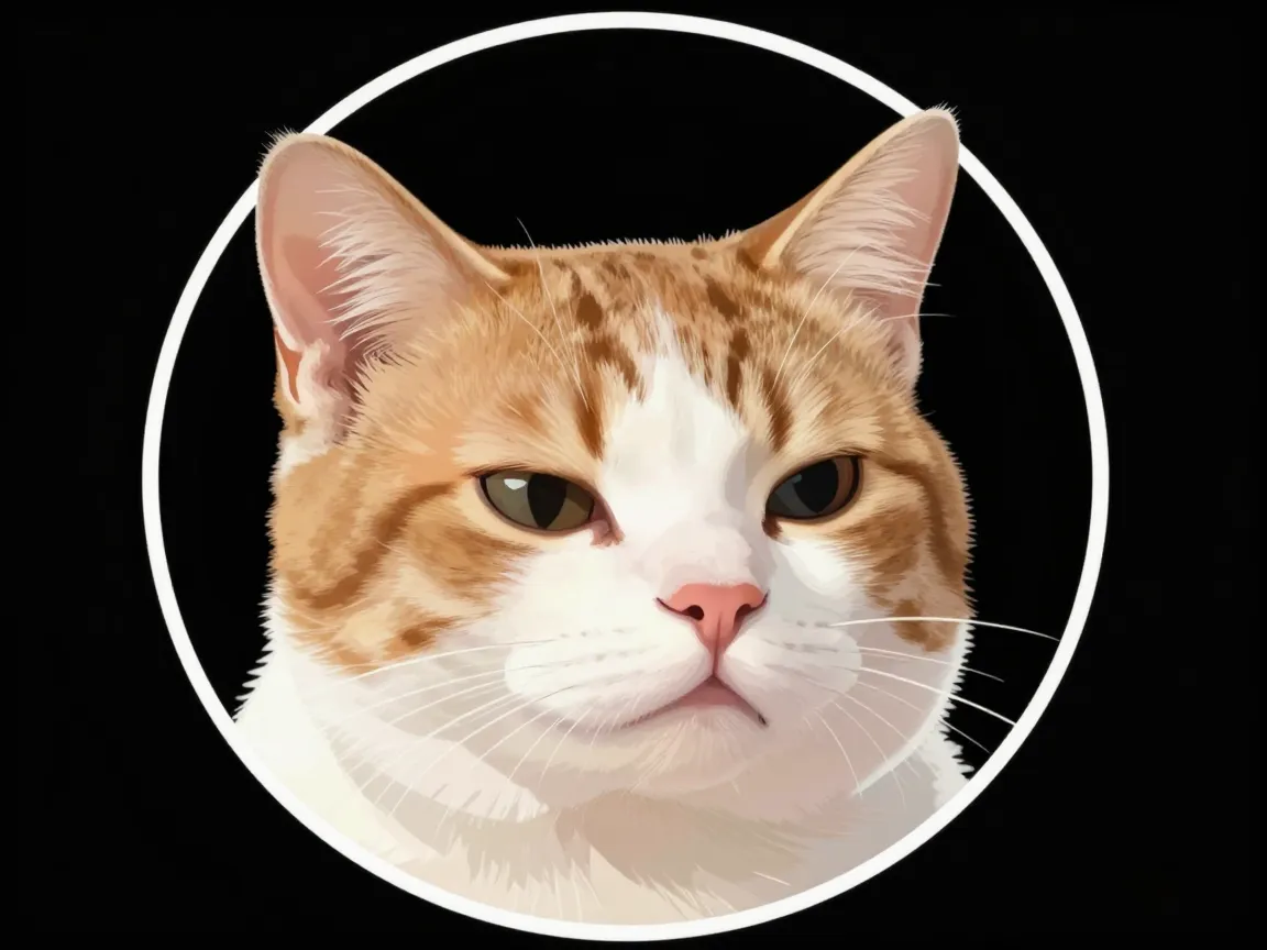 Smug confident cat icon03