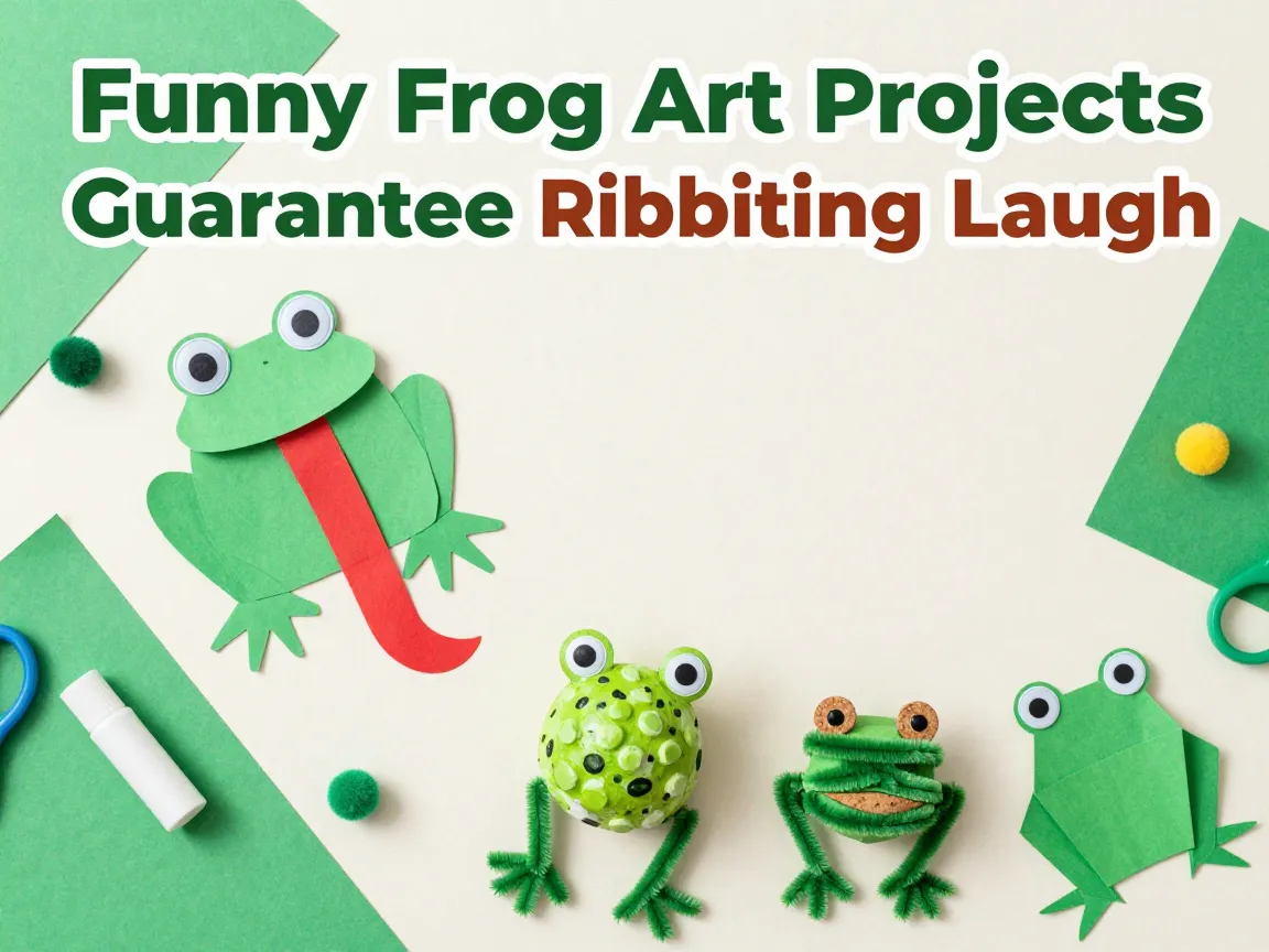 Funny frog art projects guarantee ribbiting laugh
