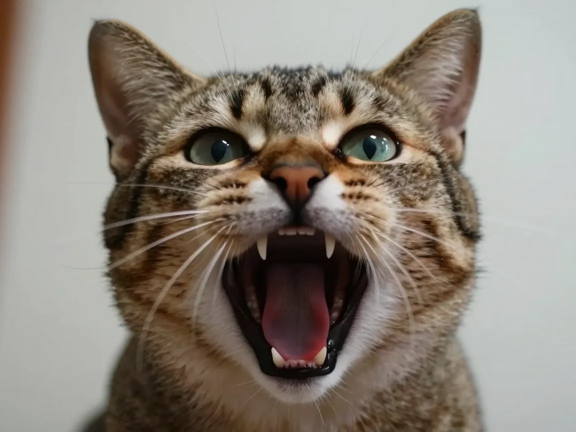 Screaming or over dramatic cats