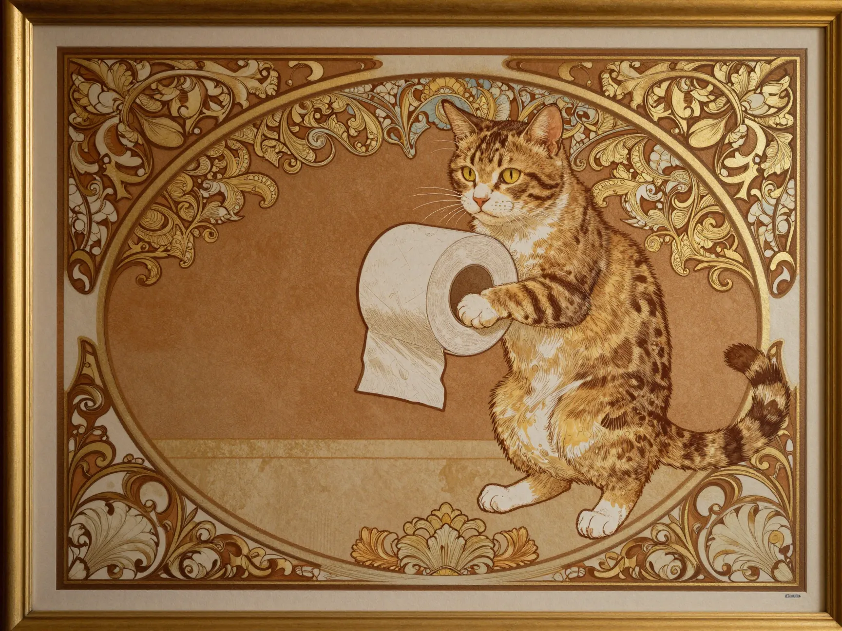The art nouveau novelty cat