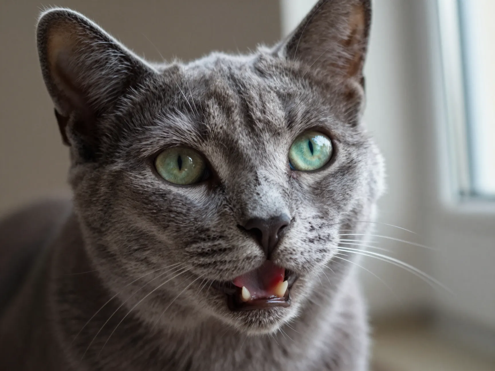 4 quiet demeanor but capable of purposeful vocalizing