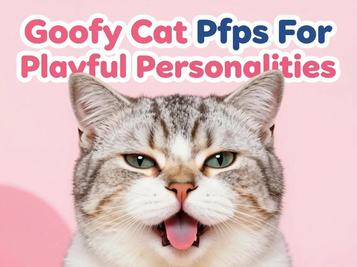 Goofy cat pfps for playful personalities