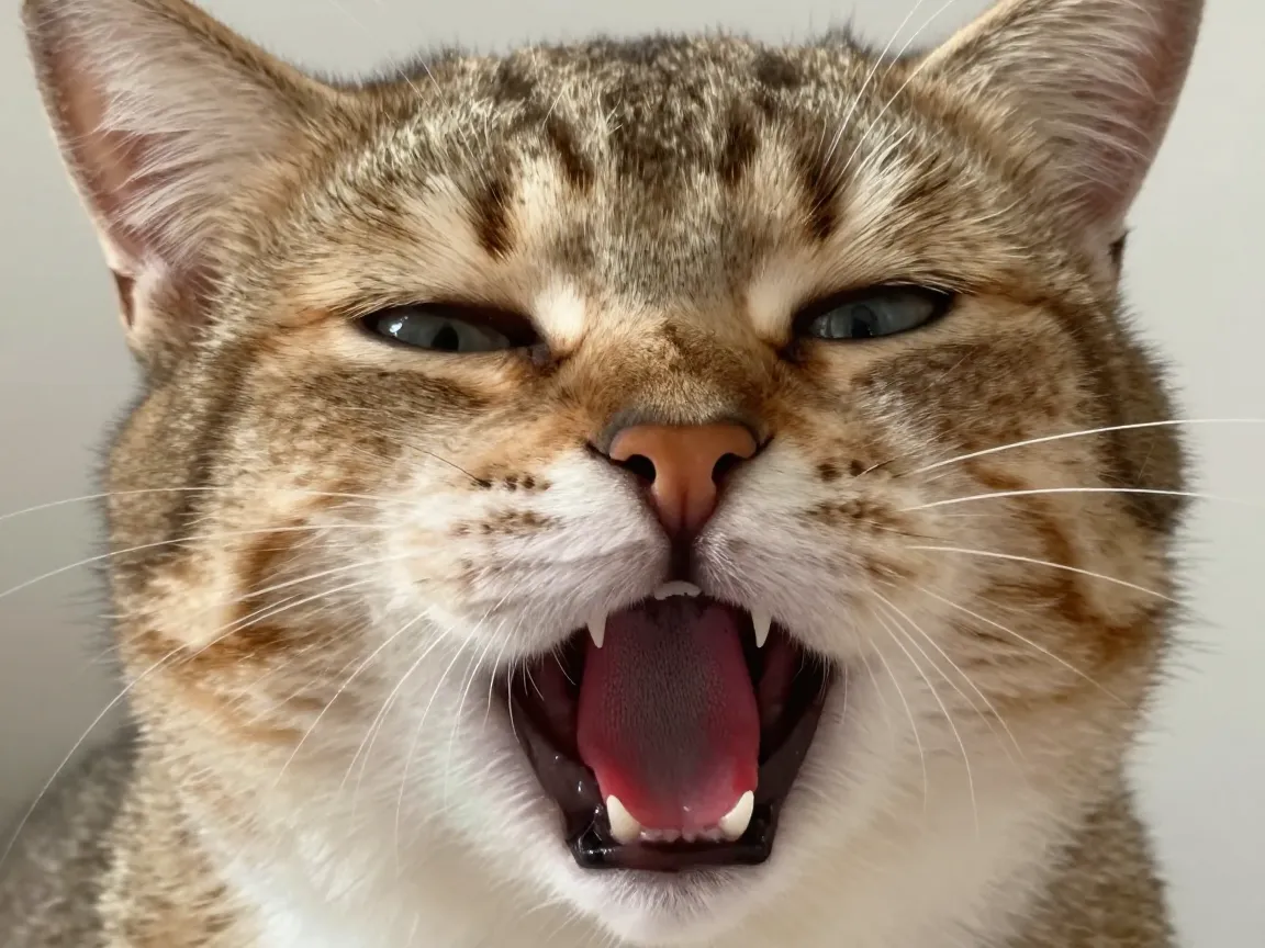 Mid sneeze snapshot cat