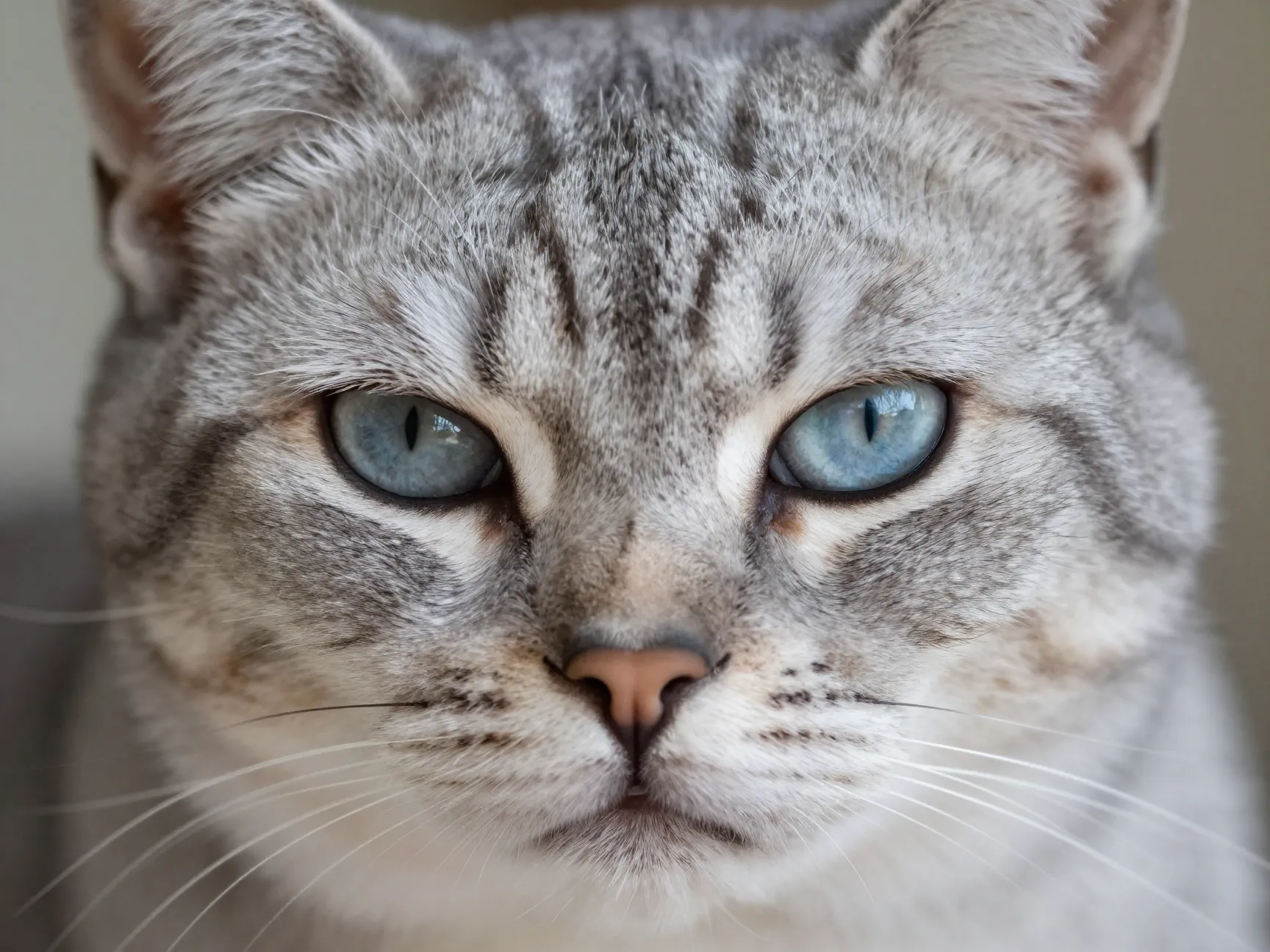 Intense close up headshot