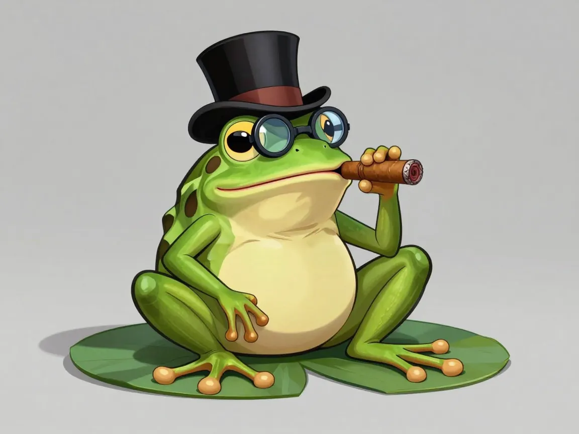 The dapper cigar frog