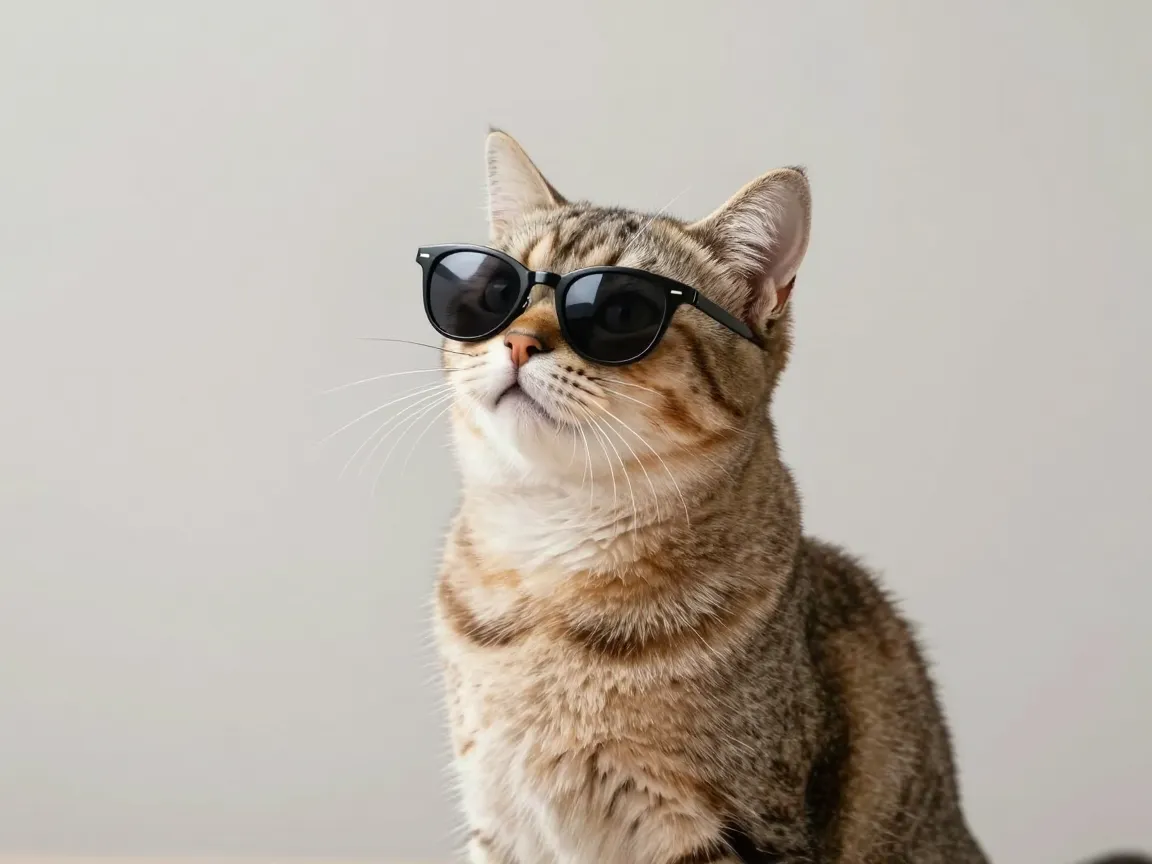 The cool sunglasses cat meme