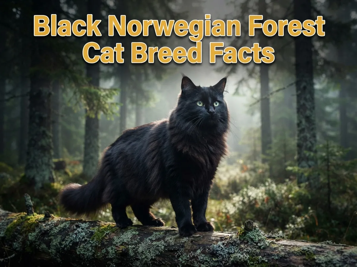 Black norwegian forest cat breed facts