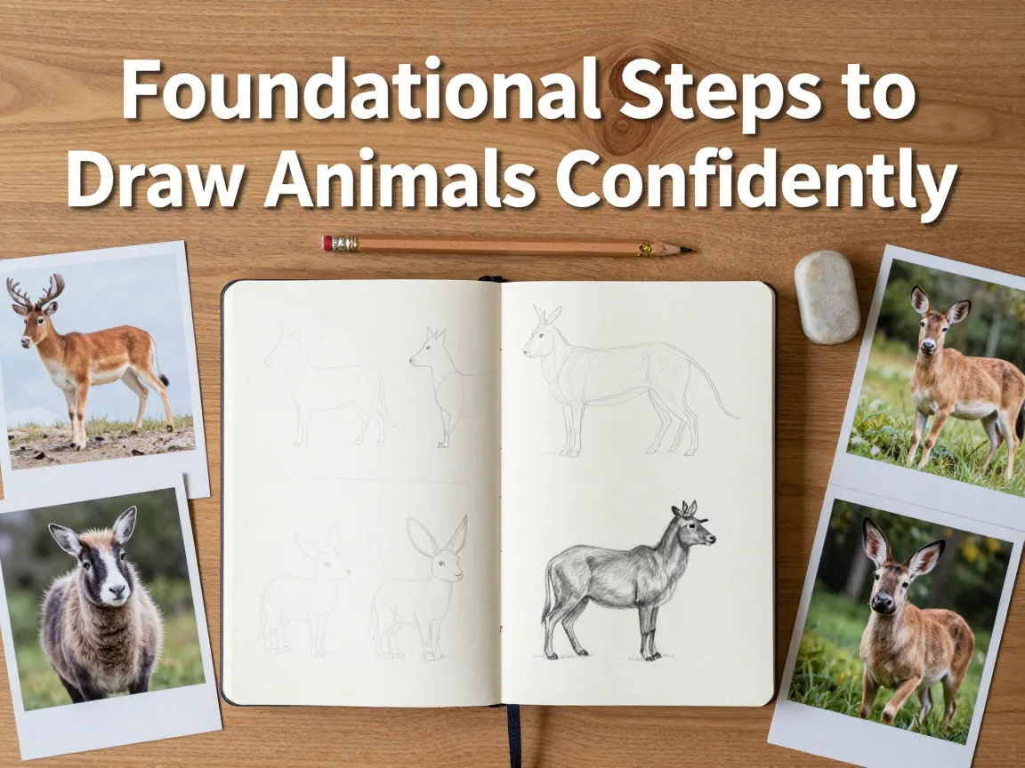 Foundational steps to draw animals confidently