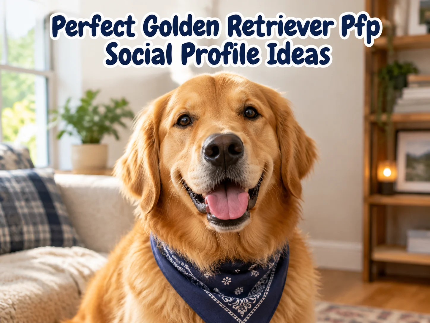 Perfect golden retriever pfp social profile ideas