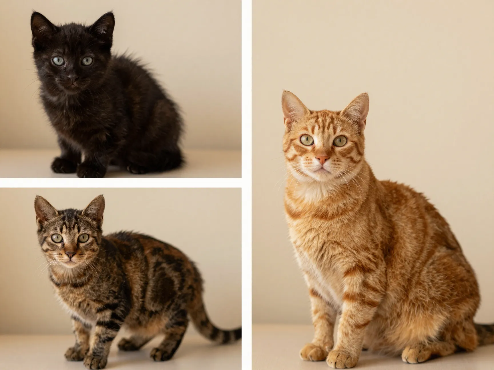 Some black kittens transform into amber cats