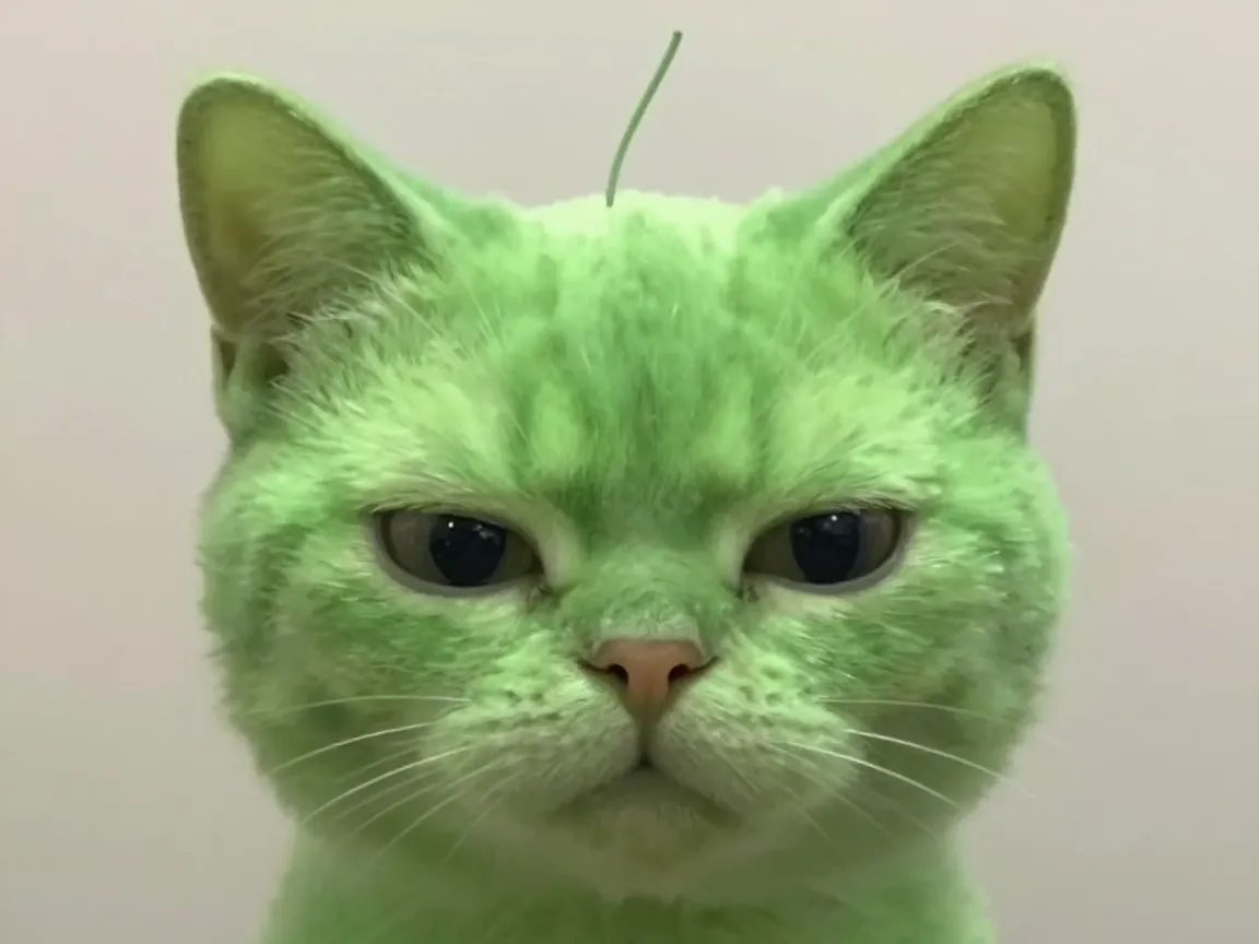 Glorp style meme alien cat for discord