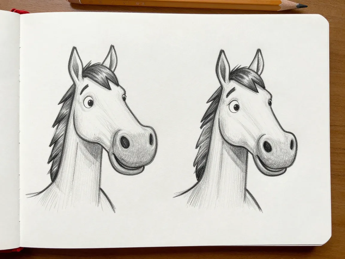Equinespots exaggeration method for maximum goofiness