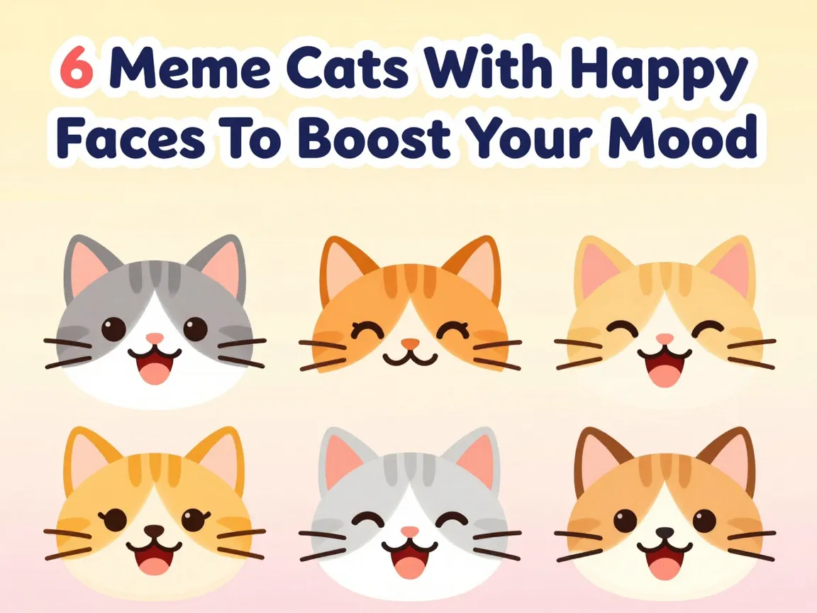 6 meme cats with happy faces to boost your mood