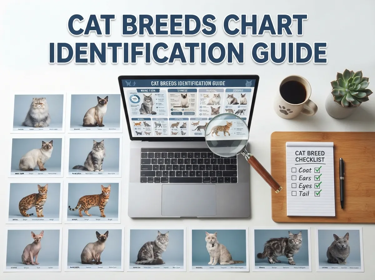 Cat breeds chart identification guide