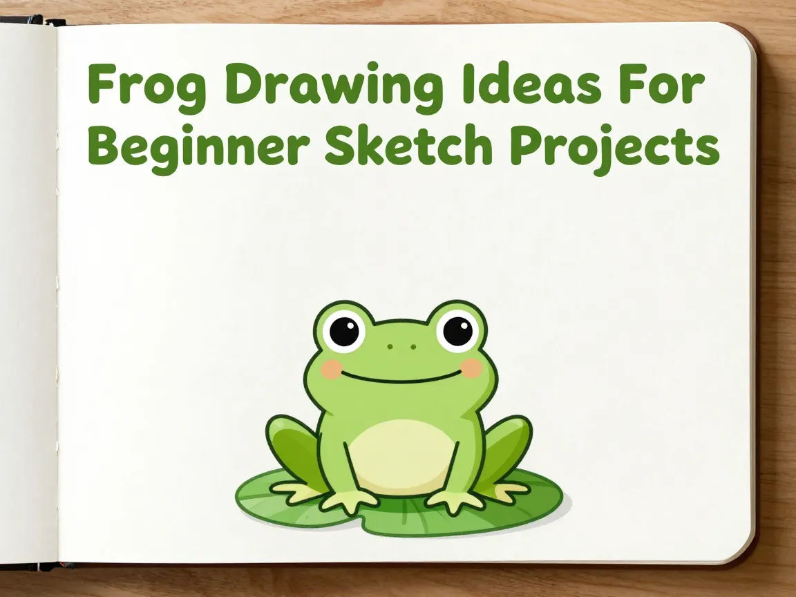 Frog drawing ideas for beginner sketch projects